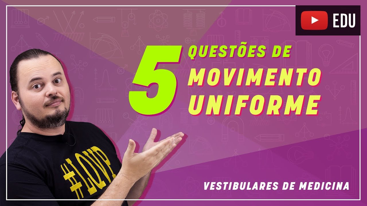 MRU | Movimento Retilíneo e Uniforme | Questões resolvidas | MED 003