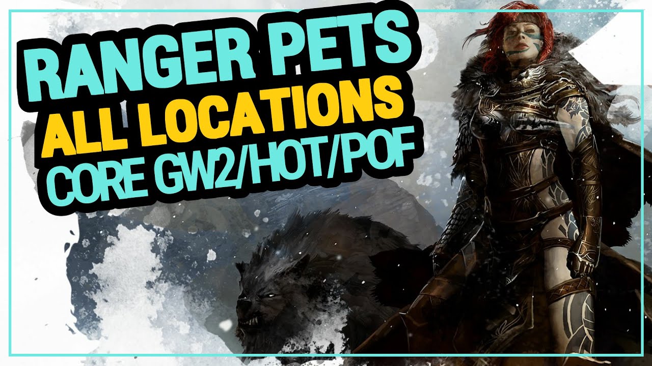 GW2 RANGER PETS ALL LOCATIONS - CORE Guild Wars 2 / HOT / POF