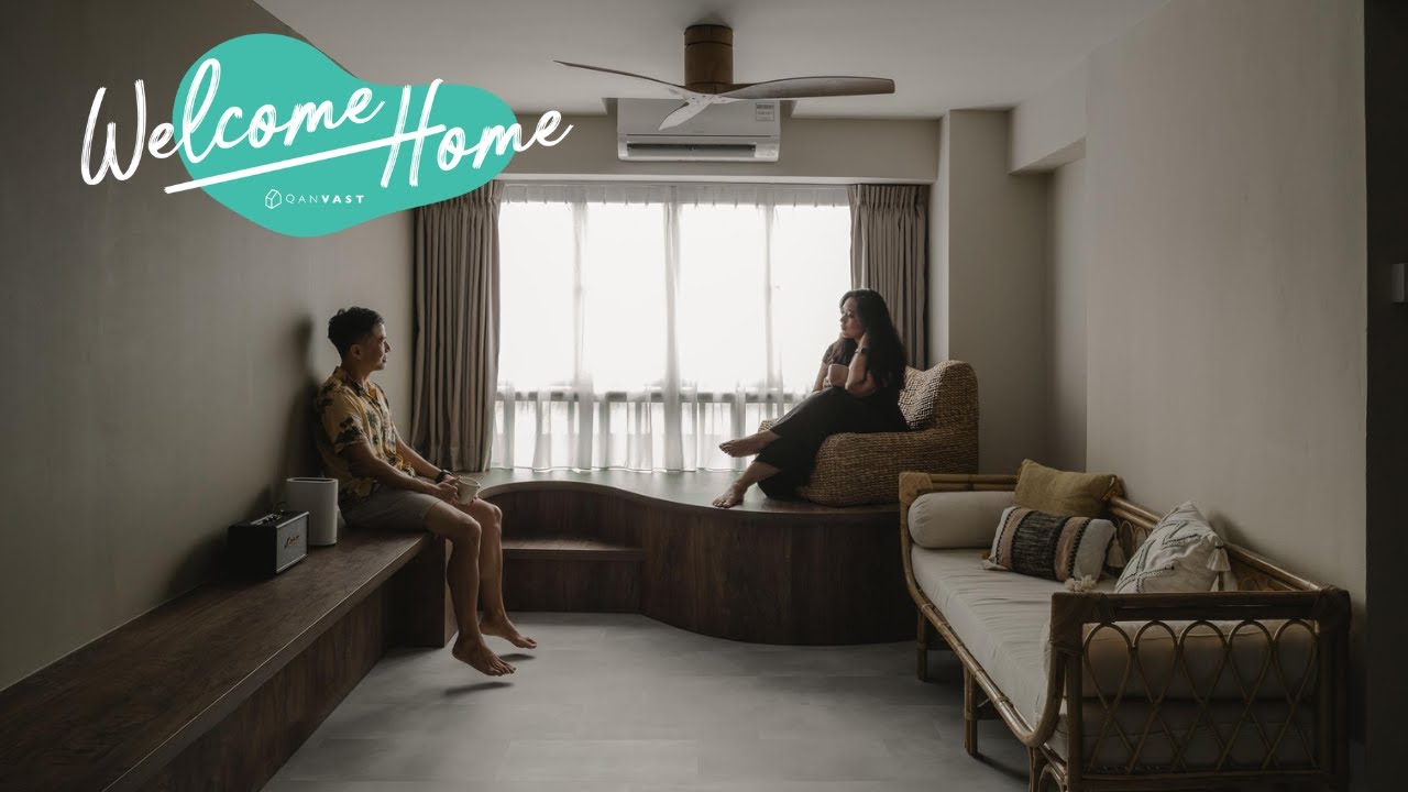 Inside a 5-room HDB SBF Flat in Tiong Bahru ⟡ Wabi-Sabi, Resort | Qanvast Welcome Home Tours