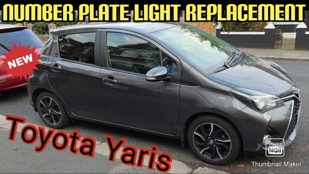 Toyota Yaris | Number Plate Bulb Replacement Light | DIY | 5 Minute Fix | With instructions