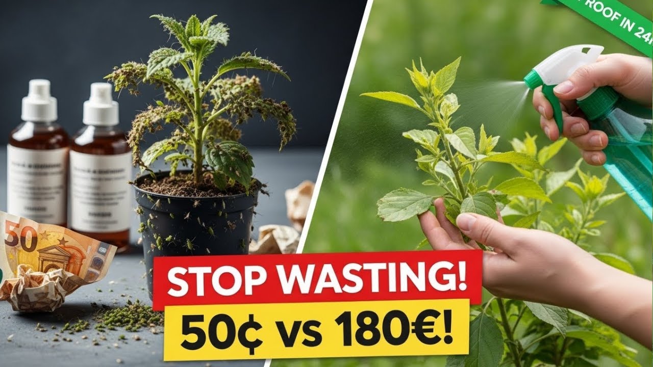 180€ jetés par la fenêtre... ce spray miracle à 0,50€ a tué les pucerons en un jour !