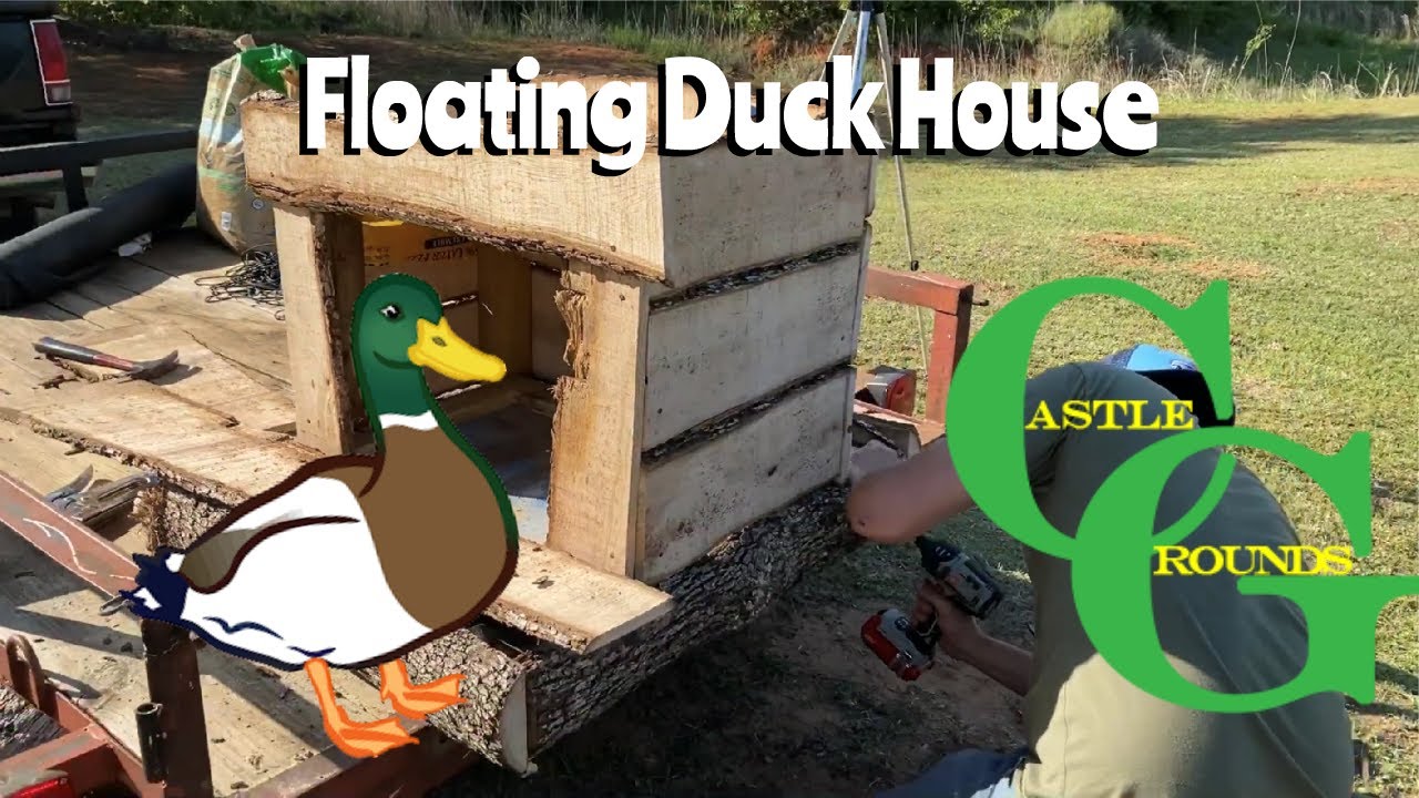 Building a Floating Duck House.. ..with the Harbor Freight Sawmill