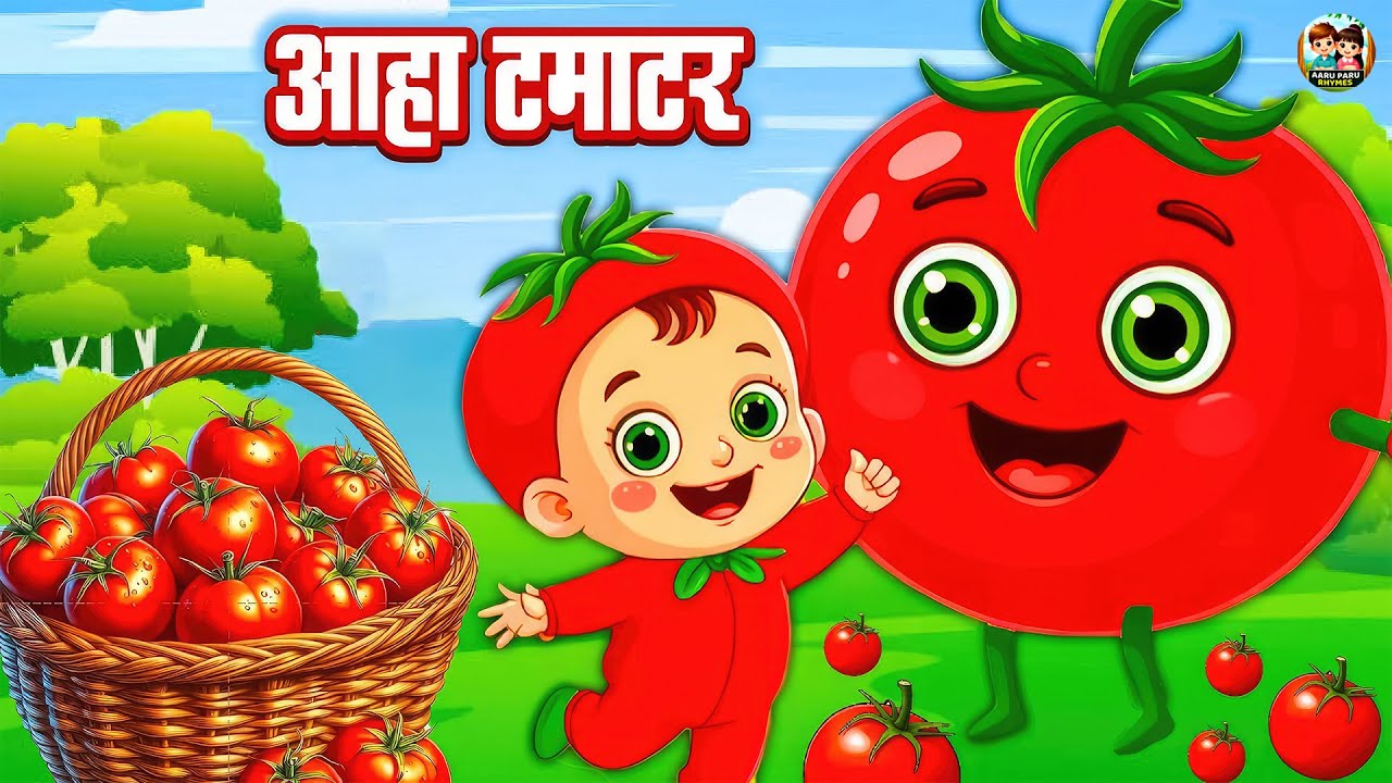 Aaha Tamatar Bade Mazedar | आहा टमाटर | Rhymes For Kids | Nursery Rhymes - Kids Song | #kidssongs