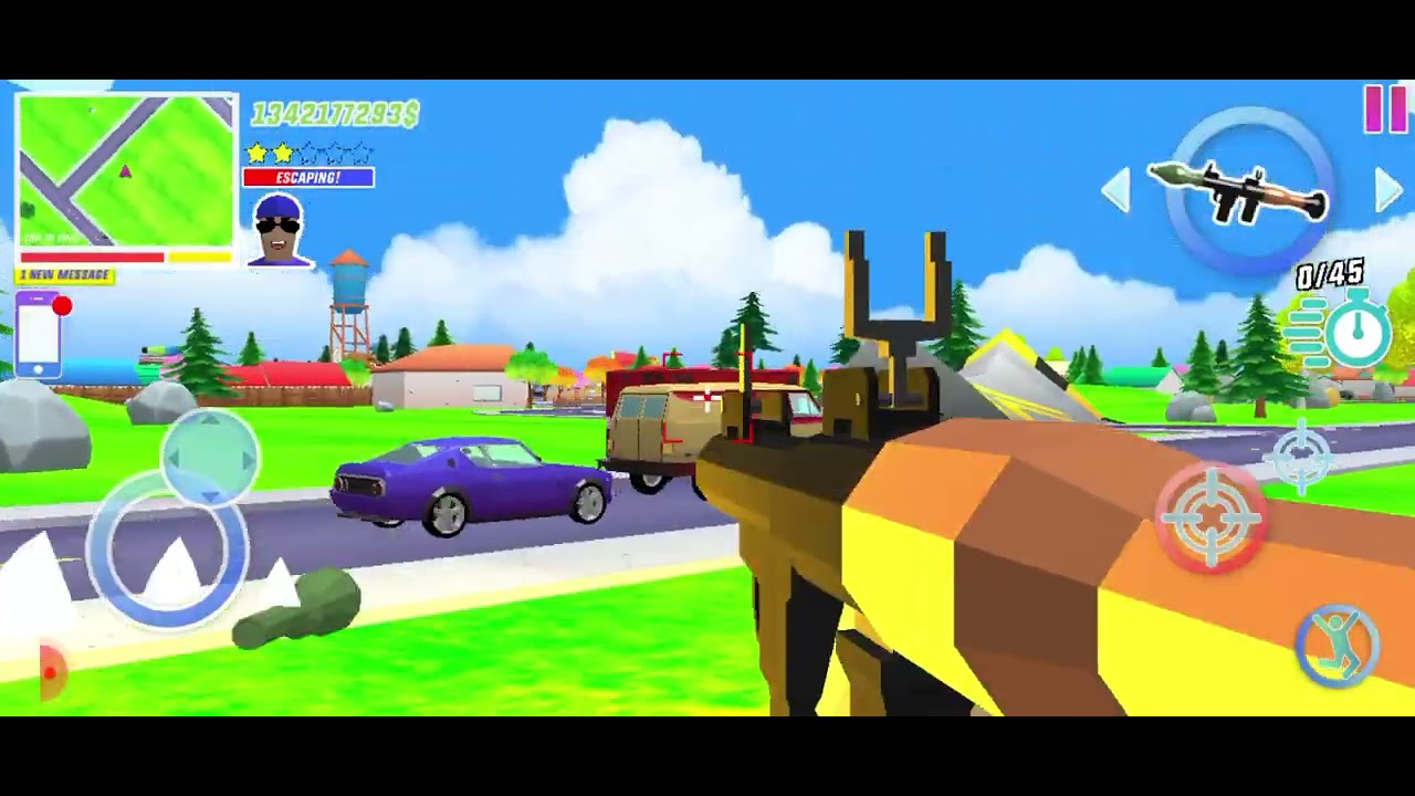 dude theft wars gameplay in Tamil/playing with rocket launcher