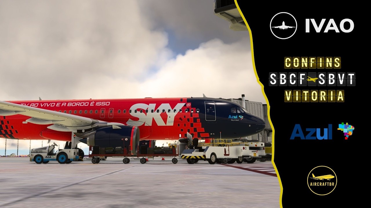🟡 FLIGHT SIMULATOR 2020 - BH ✈ Vitória ✈ BH Airbus A320Neo Azul [Online IVAO]