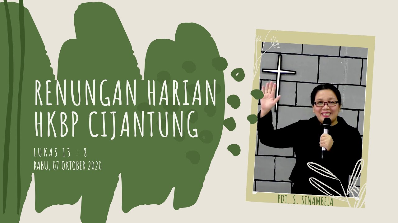 RENUNGAN HARIAN HKBP CIJANTUNG - RABU, 07 OKTOBER 2020