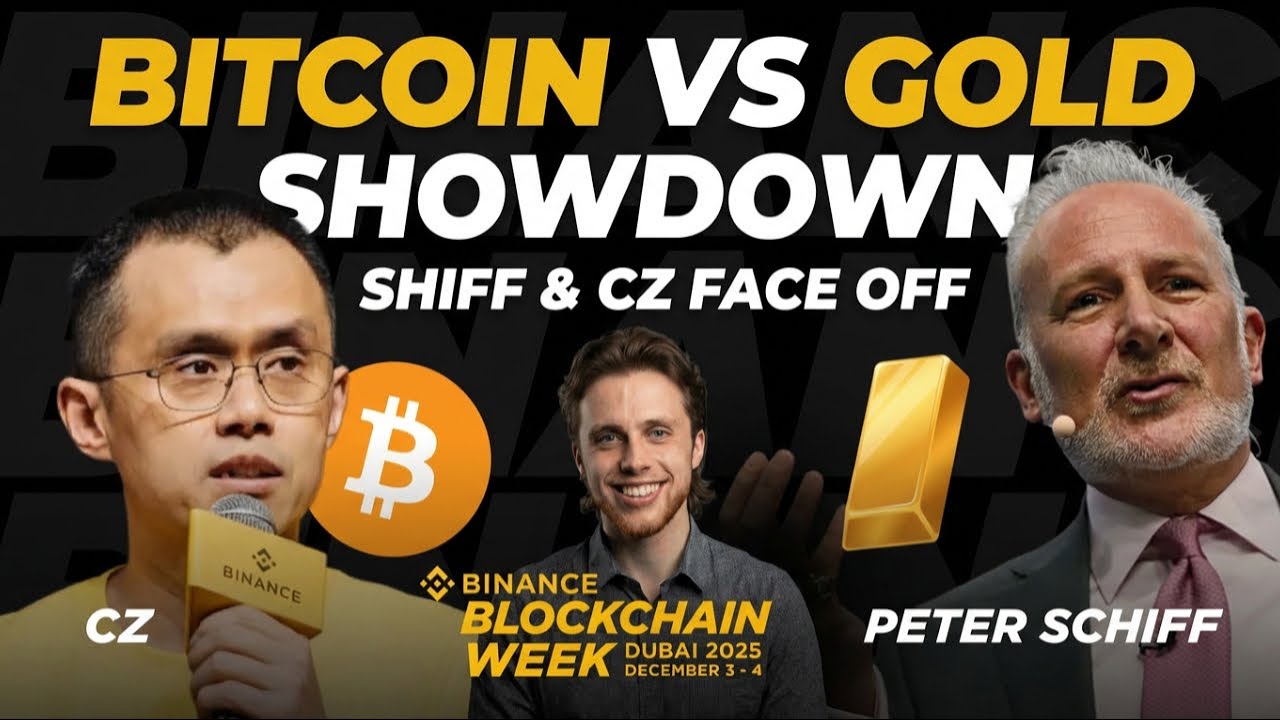 Peter Schiff vs CZ vs CBkey on BTC vs Gold