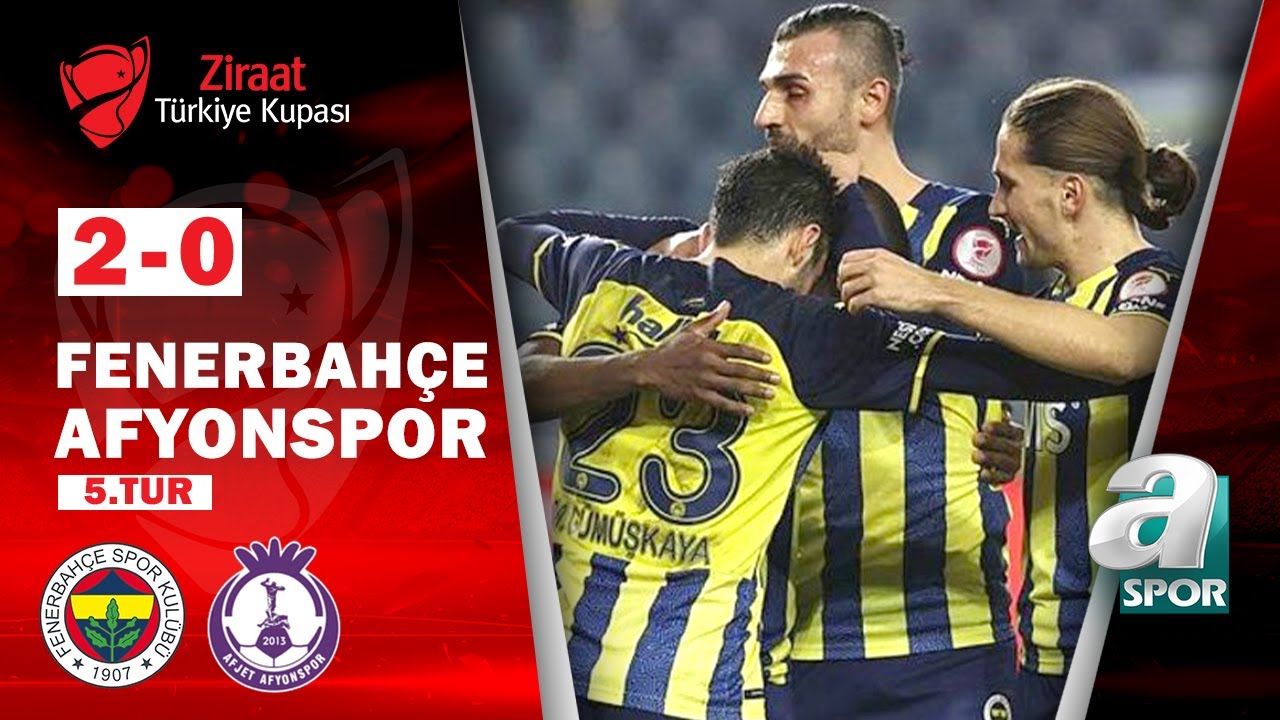 Fenerbahçe 2 - 0 Afjet Afyonspor (Ziraat Türkiye Kupası 5. Tur Maçı) / A Spor / 29.12.2021