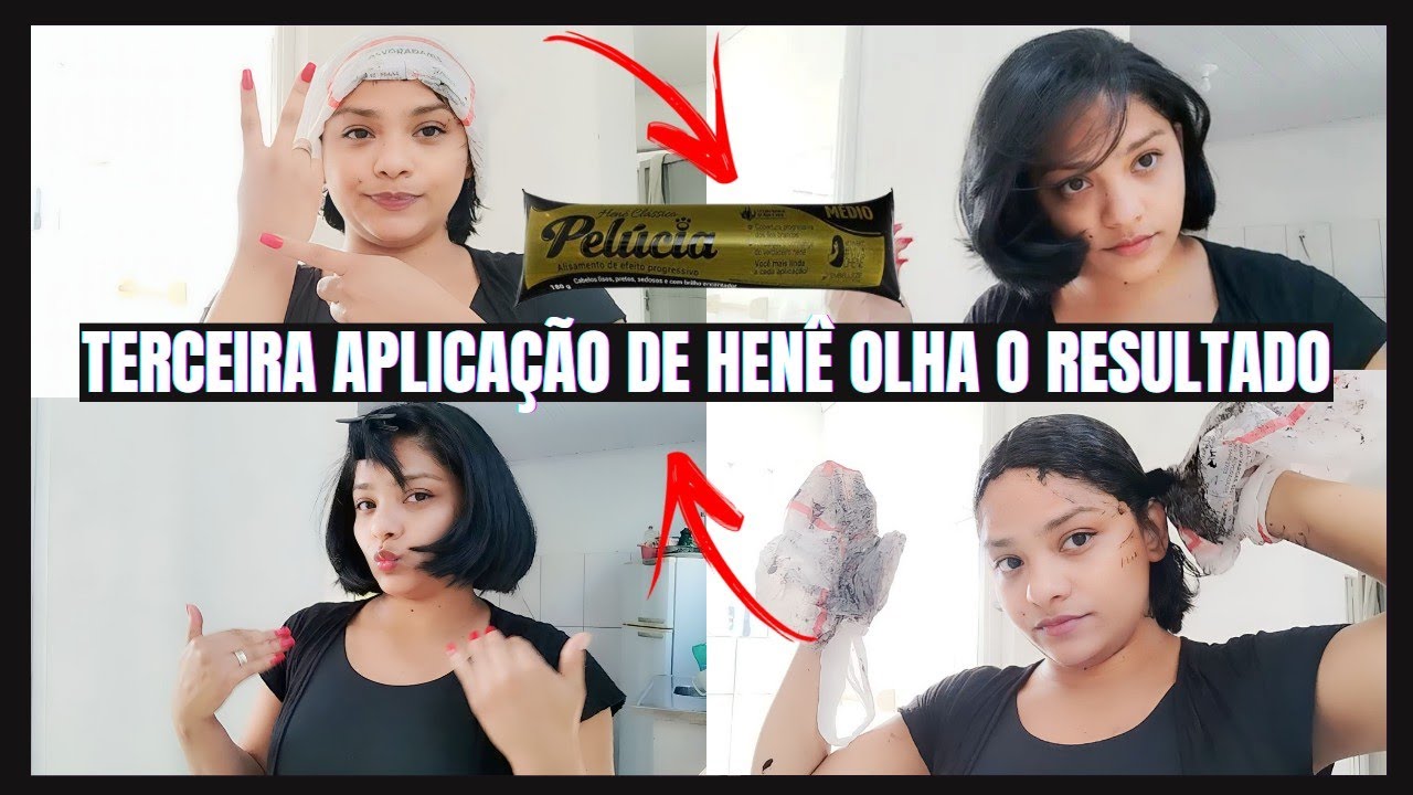 TERCEIRA APLICAÇÃO DE HENÊ NO MEU CABELO