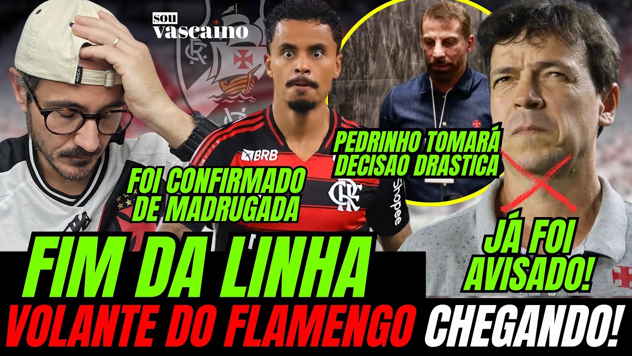 FIM DA LINHA PRA DINIZ NO VASCO E VOLANTE DO FLAMENGO É O 8º REFORÇO DO VASCO PRA 2026?