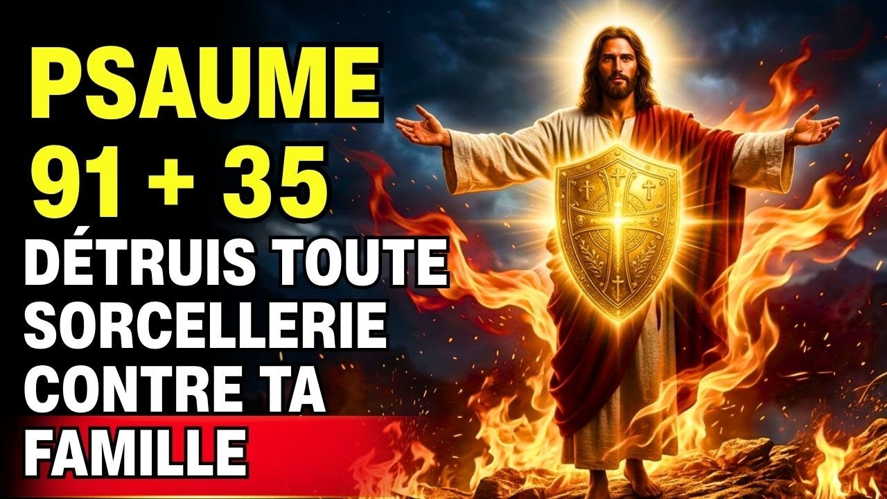🔥 Psaume 91 + 35 (7 Fois) : BRÛLE Tout Autel de Sorcellerie Contre Votre Famille Aujourd'hui