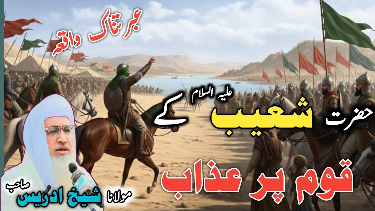 Poshto bayan / Molana Idrees Sab / Islamic videos / Islamic stories/قومِ شعیب پر نازل ہونے والا عذاب