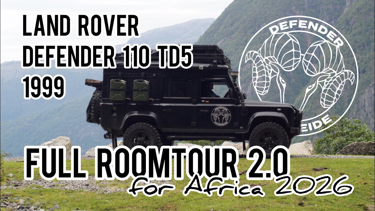 Land Rover Defender 110 Roomtour 2.0 mit Hubdach, neuem Innenausbau und 270 Grad Markise #africa2026