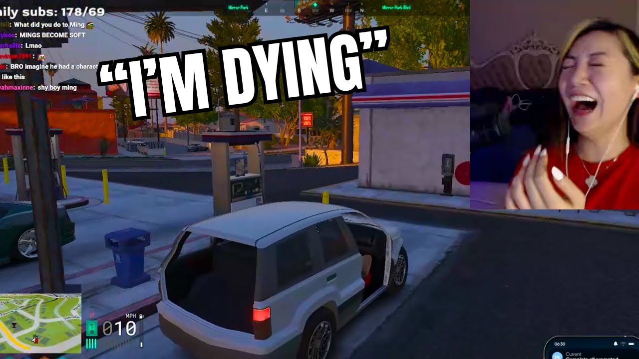 fanfan makes Ming nervous and dies laughing | GTA RP NOPIXEL 4.0