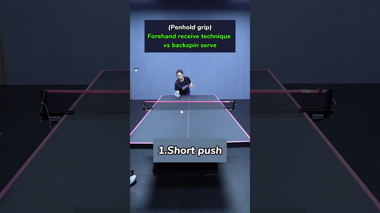 7 Ways to Return a Backspin Serve (Penhold Forehand) #tabletennis #pingpong