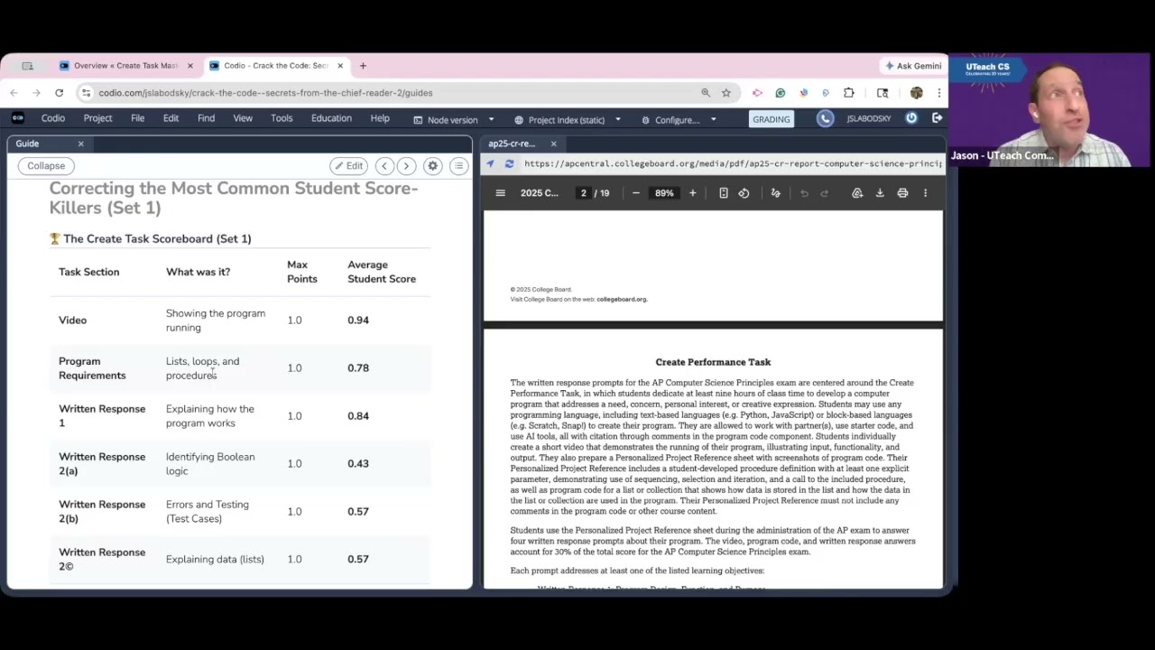 UTeach Create Task Mastery: Elevate Your AP CSP Teaching Game (March 2026)