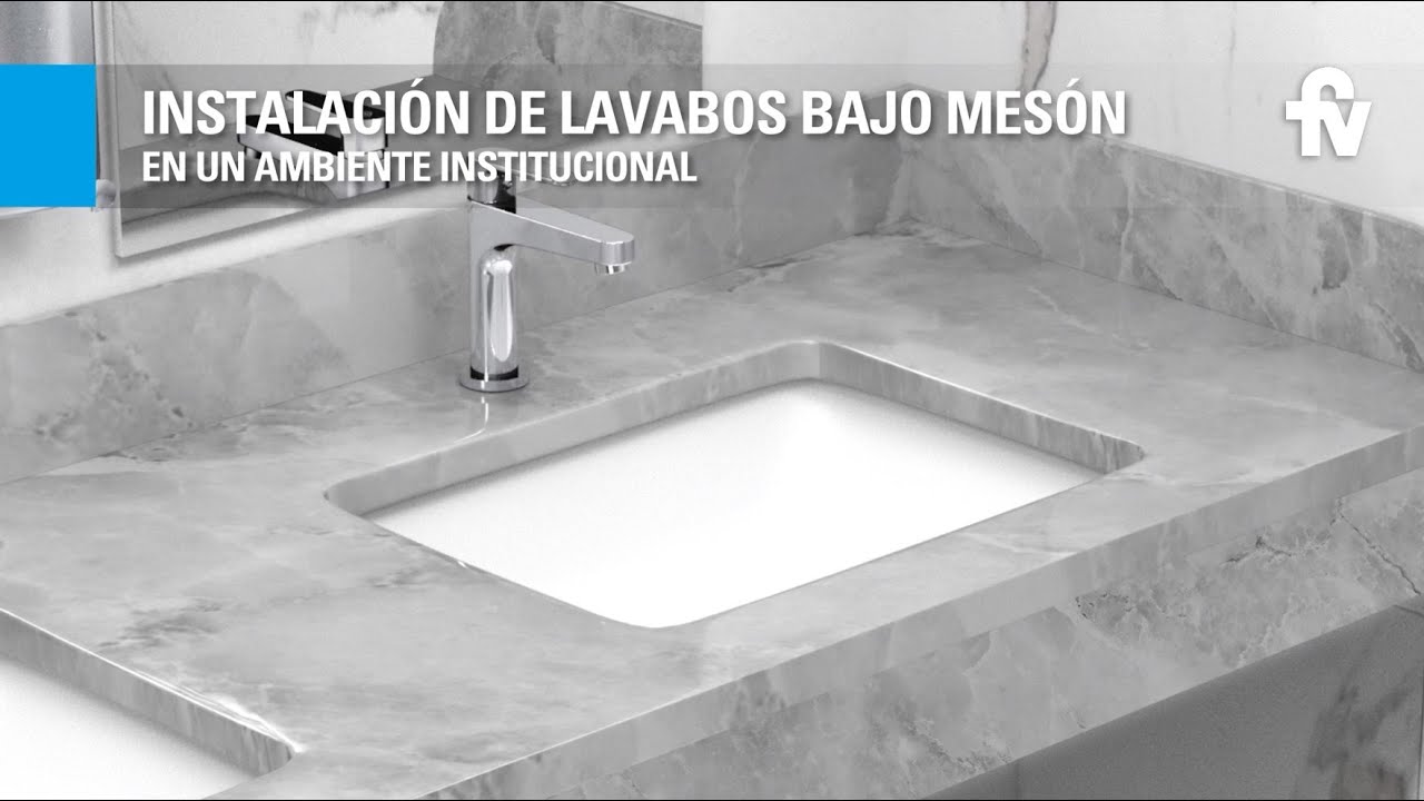 Instalación de lavabos bajo mesón - FV