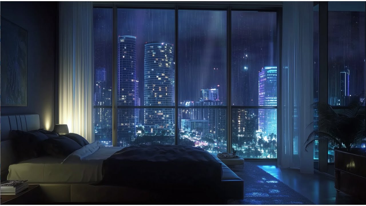 🌧️ Rain Sounds for Deep Sleep | 8 Hours | Rain on Window at Night