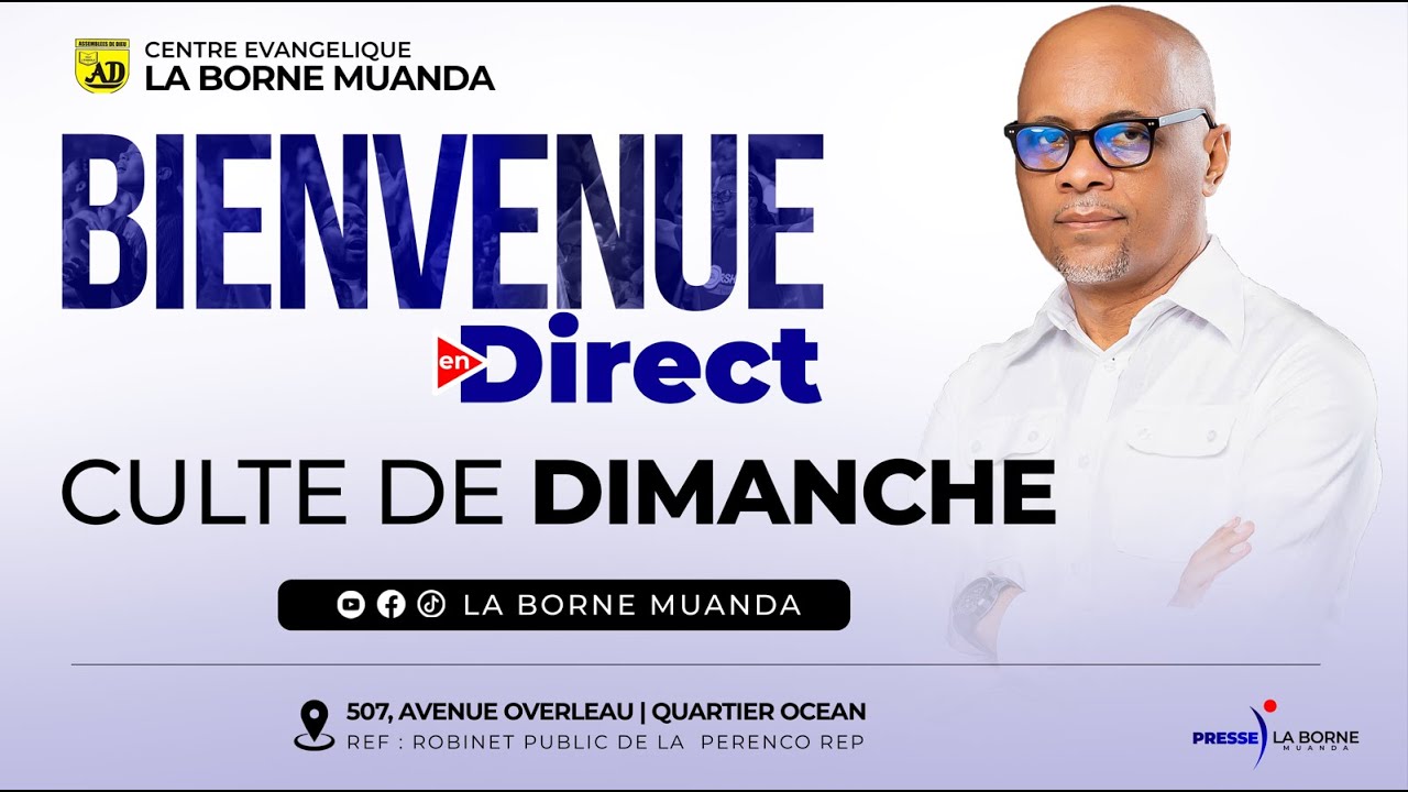 CULTE DE DIMANCHE 01 MARS 2026 | LA BORNE MUANDA
