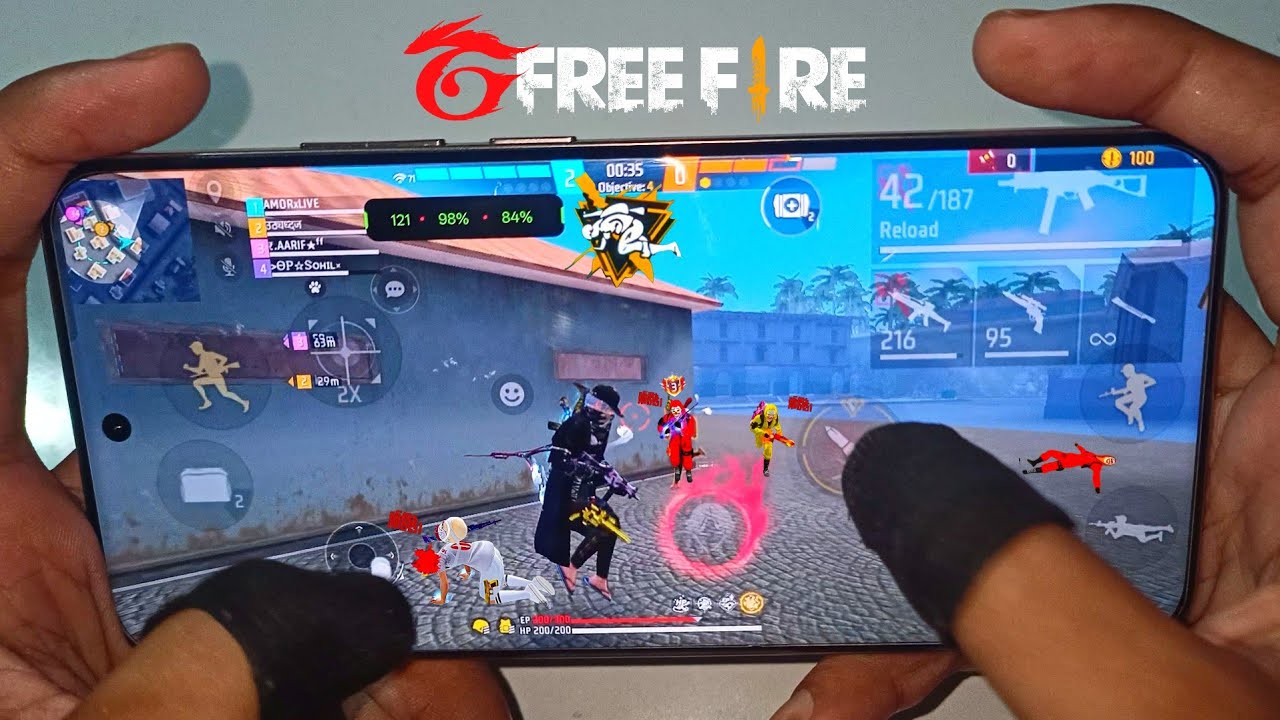 free fire gameplay 2 finger handcam 🎀 infinix gt 20 pro 