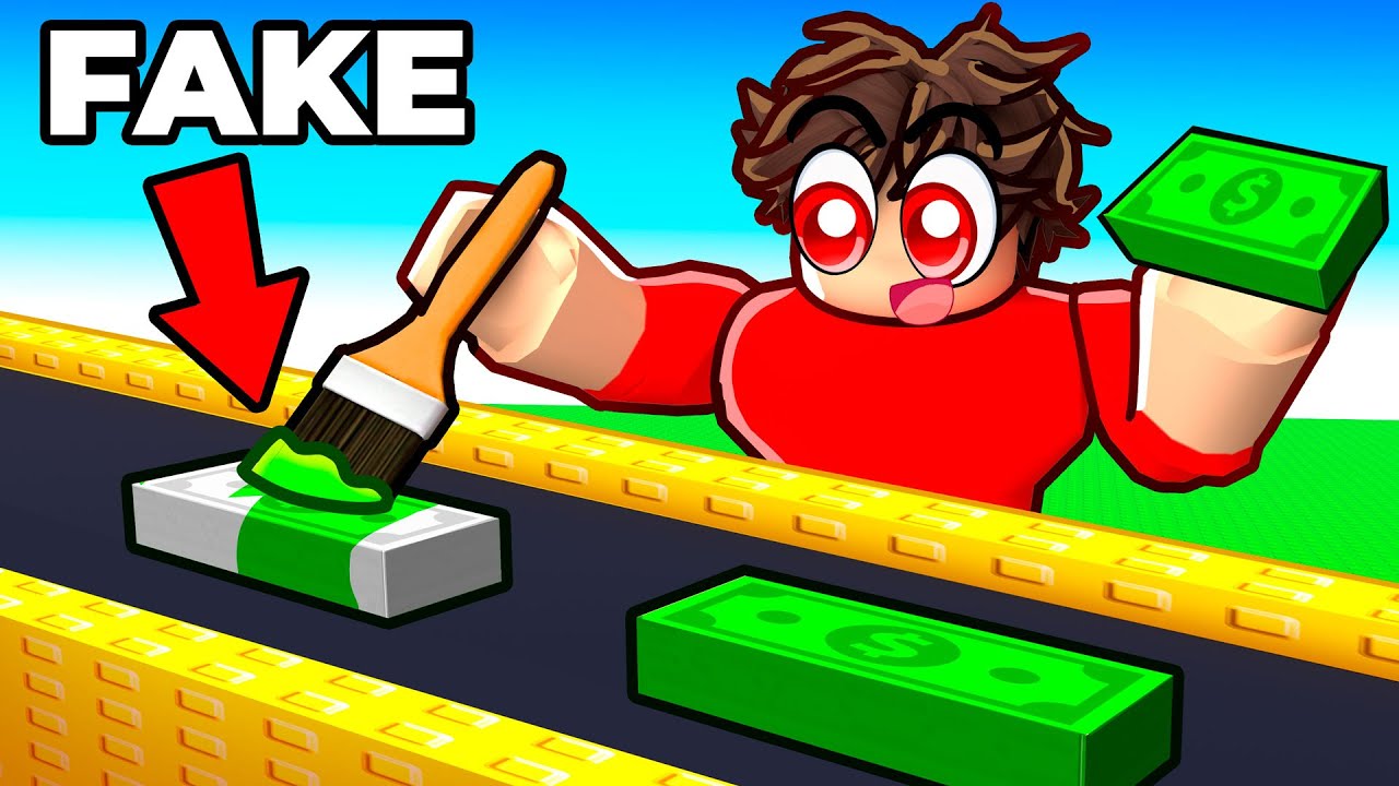 Printing $1,000,000 of FAKE MONEY in Roblox...