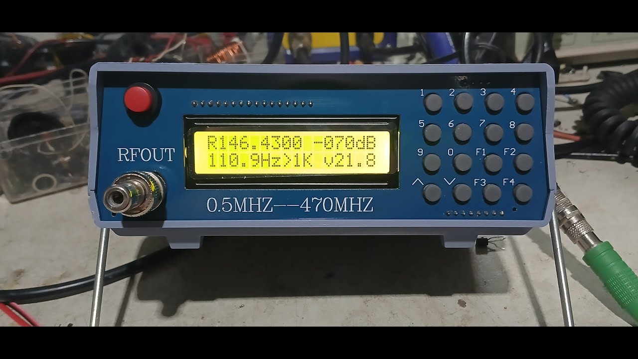 gerador RF para calibra&ccedil;&atilde;o de r&aacute;dio demonstra&ccedil;&atilde;o