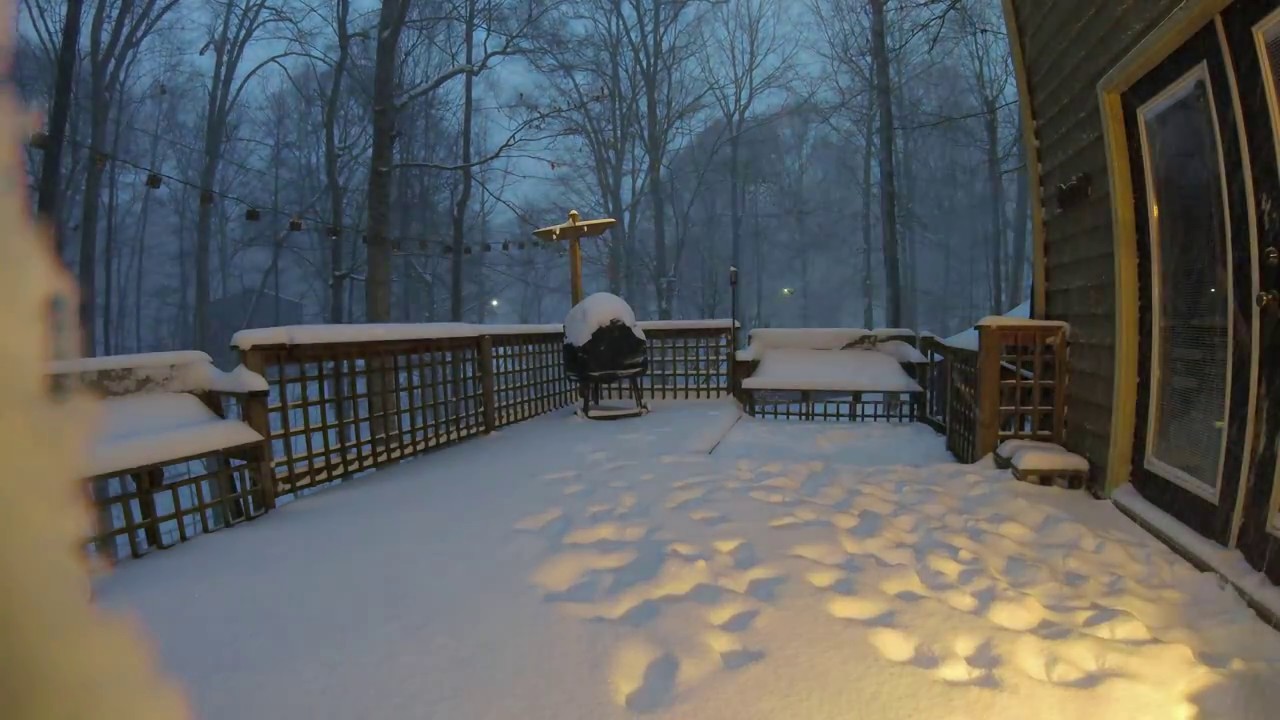 Snow Time Lapse January 6th - 7th 2017