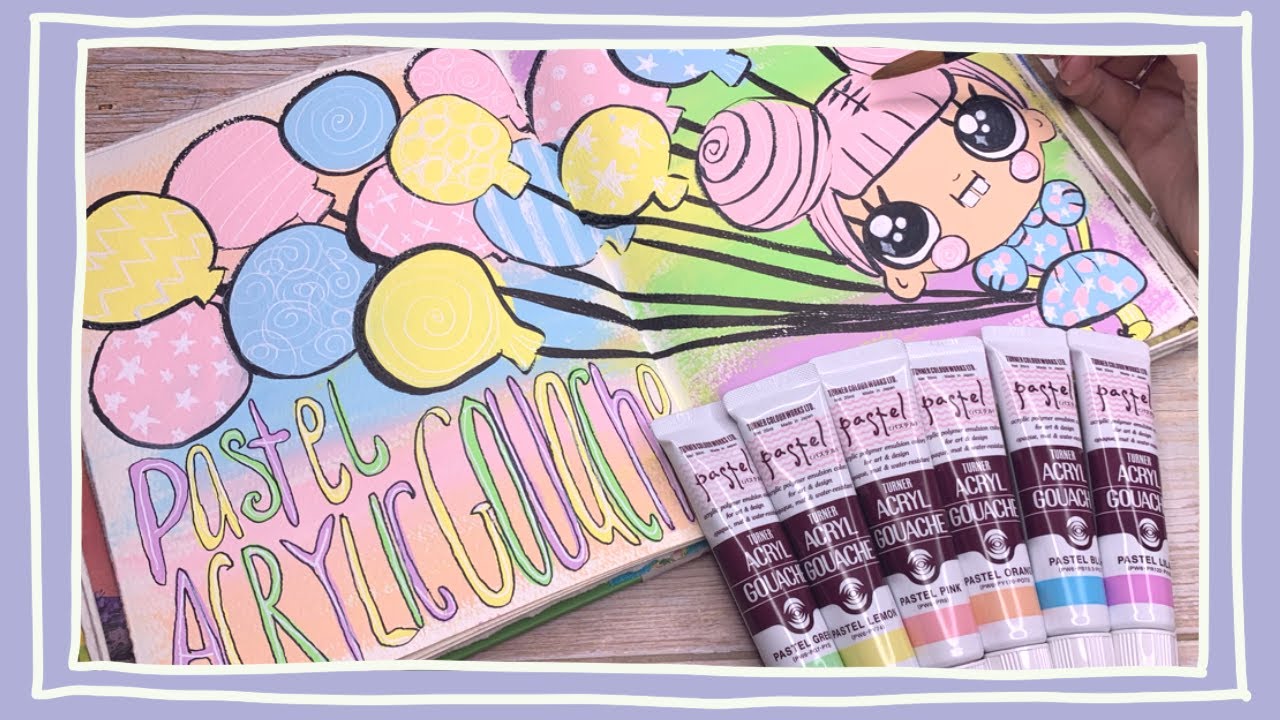 TURNER Pastel Acrylic Gouache || First Impression!