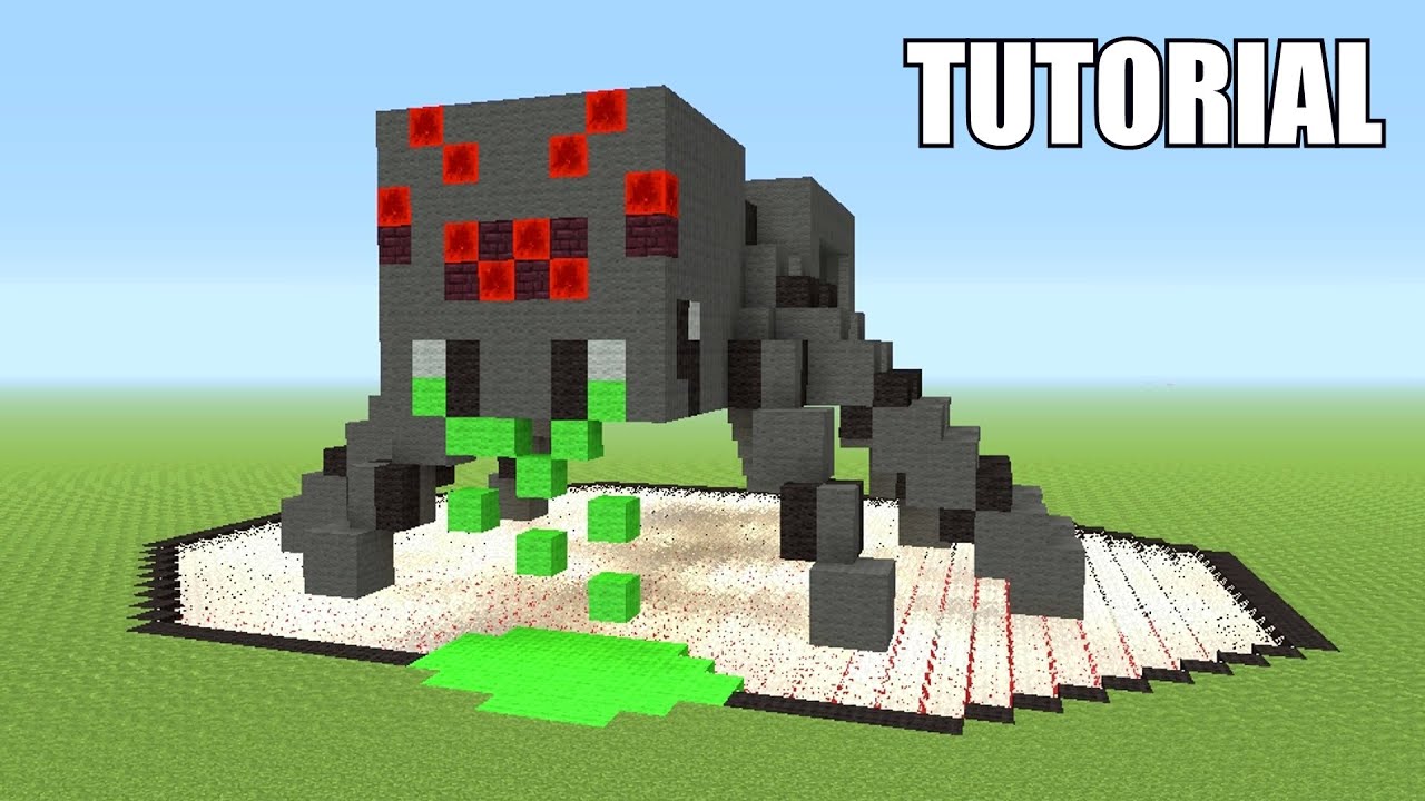Minecraft Tutorial: How To Make A Spider!! Survival House (ASH#32)