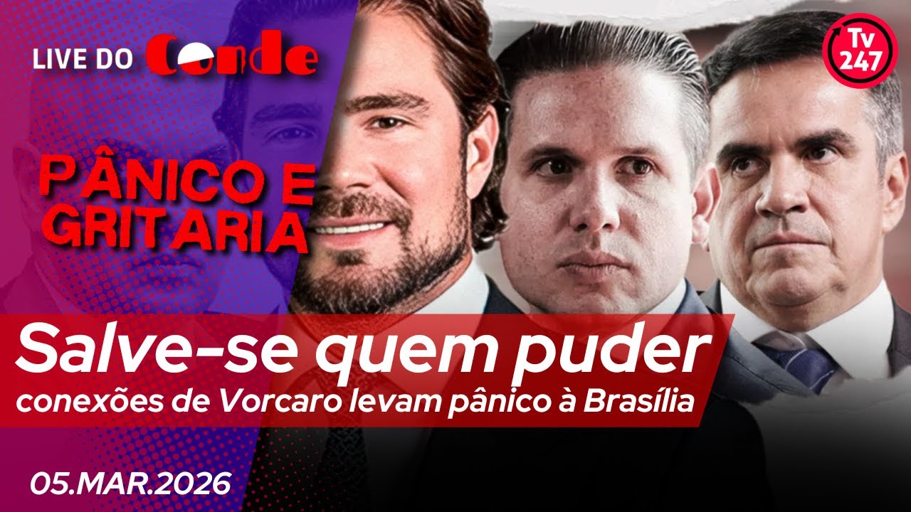 Live do Conde | Salve-se quem puder: conexões de Vorcaro levam pânico à Brasília