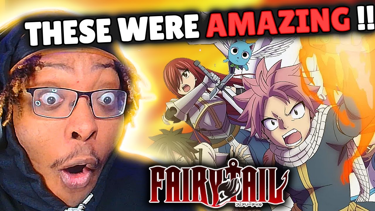 FIRST TIME REACTION to ALL FAIRY TAIL Openings (1-28)