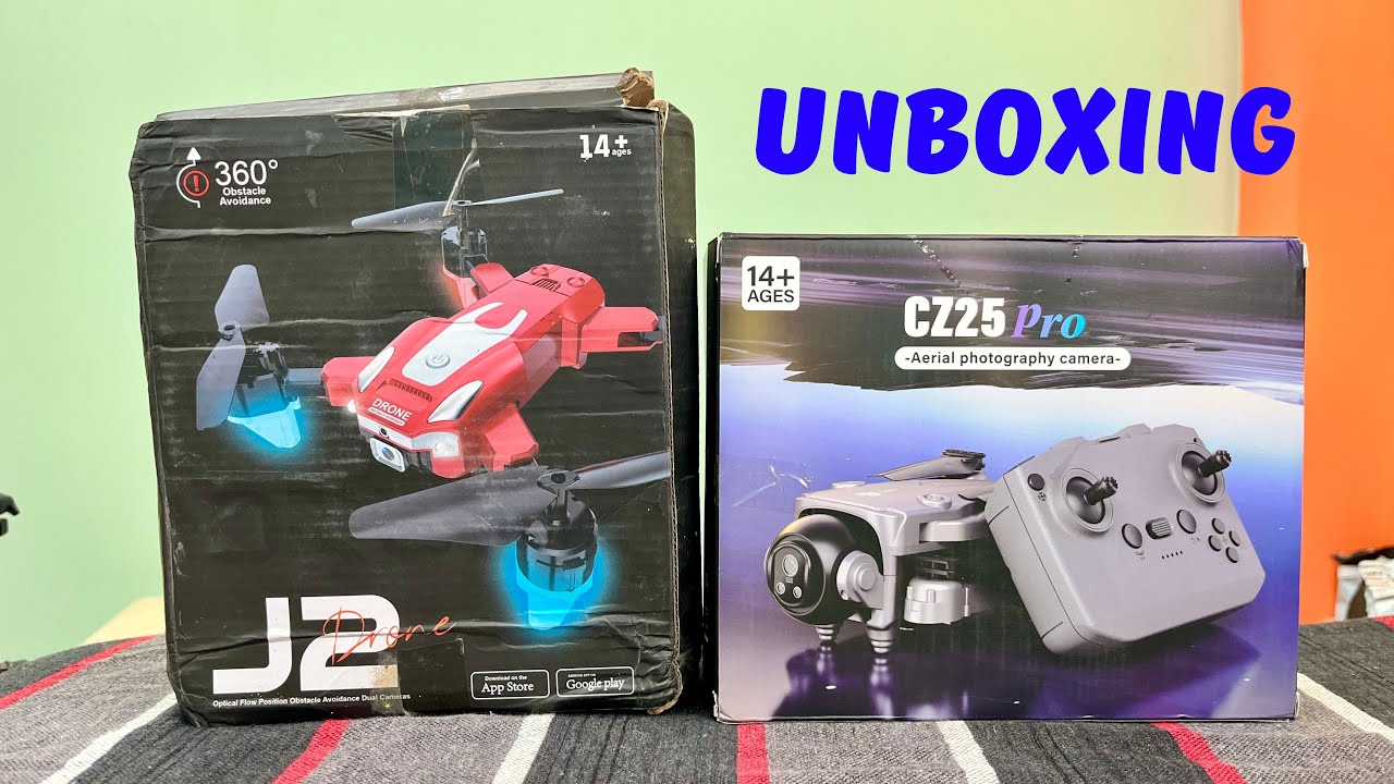 CZ-25 Pro Drone & J2 Drone Kaun Better Hai? | CZ-25 Pro Drone Unboxing + J2 Drone Review