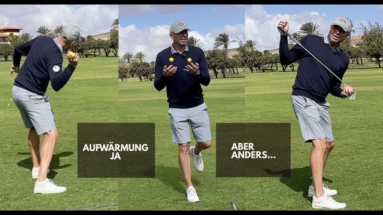 Aufwärmen ja, aber anders - verbessere deine Golfschwung-Technik dabei