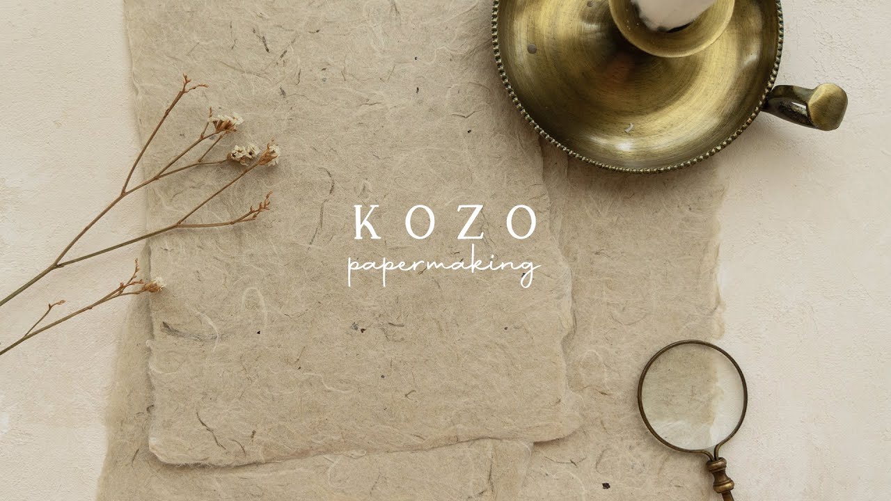 The Making of Kozo Natural Handmade Paper | Studio Vlog 12