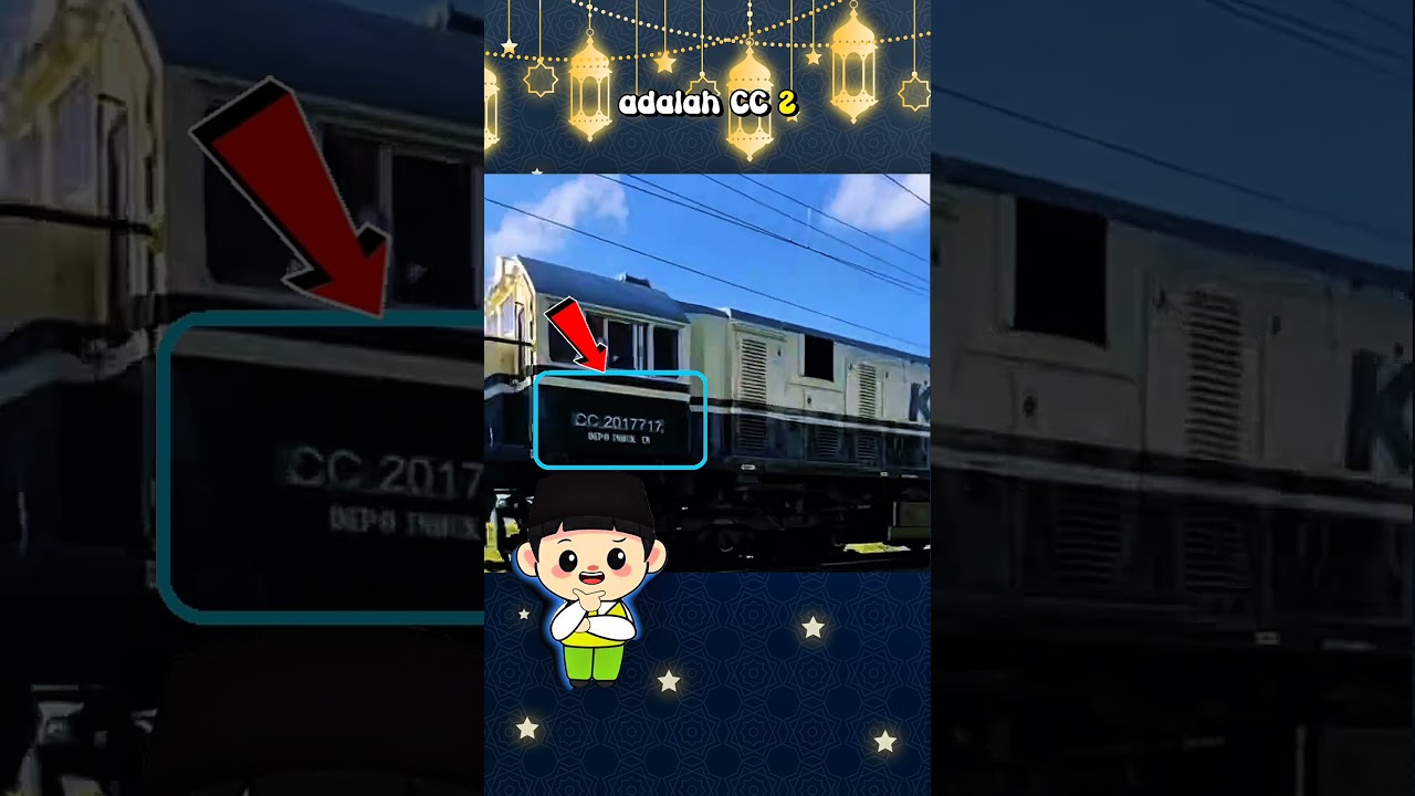 lokomotif CC 201 77 17 #keretaapi #railfans #shorts