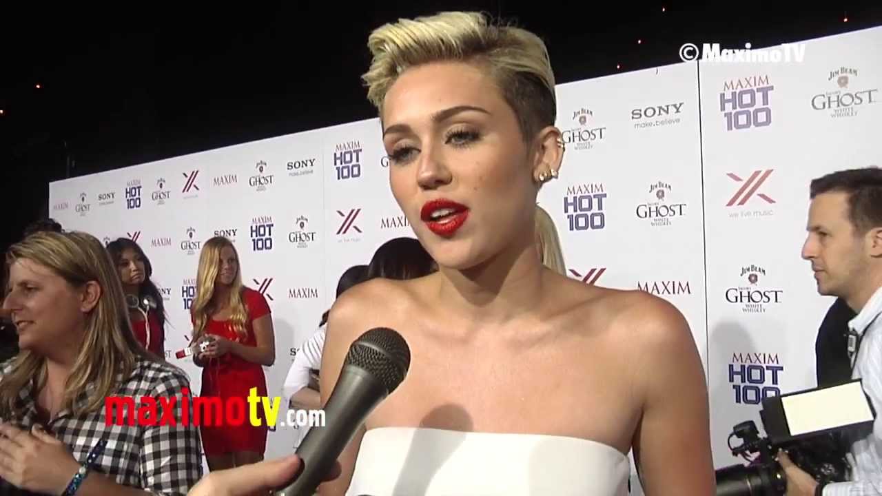 Miley Cyrus on Being Number 1 on 2013 MAXIM TOP 100 World's Most Beautiful Women List