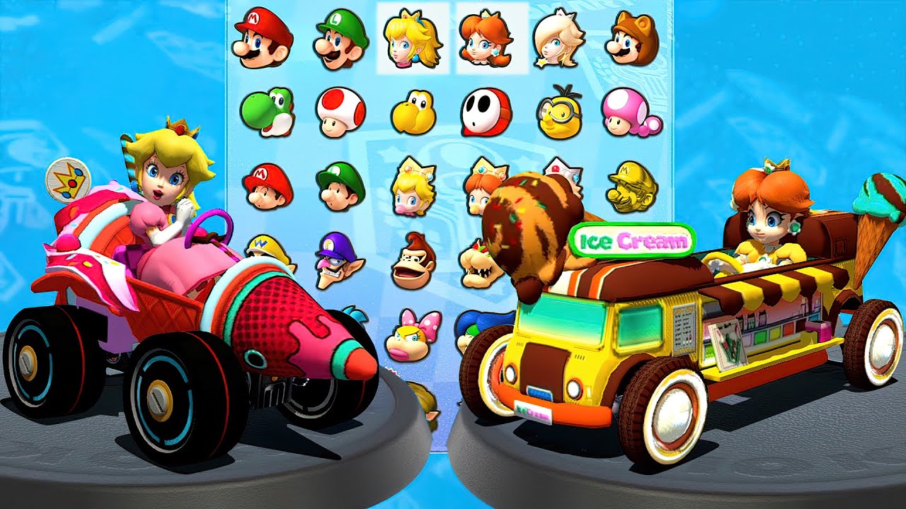 Mario Kart 8 Duluxe [2 Player] - Princess Peach Vs Princess Daisy| Who Will Win?