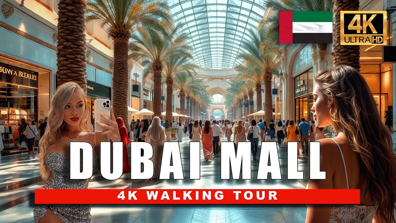 Dubai Mall 🇦🇪 UAE [4K] Walking Tour: Hidden Gems Fountains & Rink Inside the World’s Most Luxurious