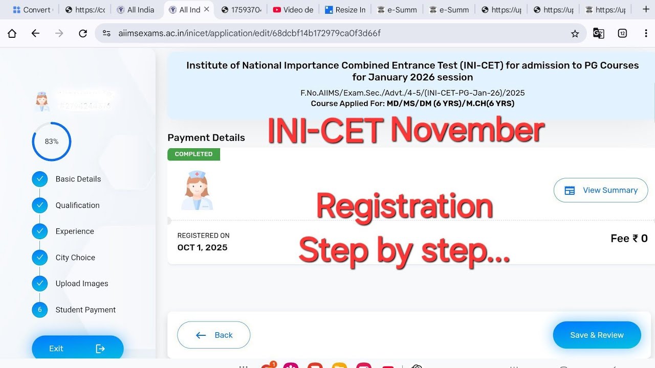 &Igrave;NICET NOVEMBER 2025 COMPLETE GUIDE TO FILL REGISTRATIONS FORM STEP BY STEP ||| INICET 2025 NOVEMBER