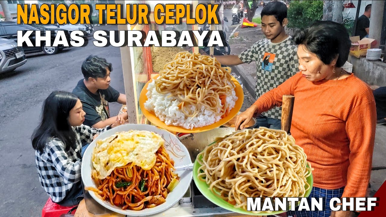 Nasi Goreng Telur Ceplok Enak Khas Surabaya Sudah Jualan Puluhan Tahun! 