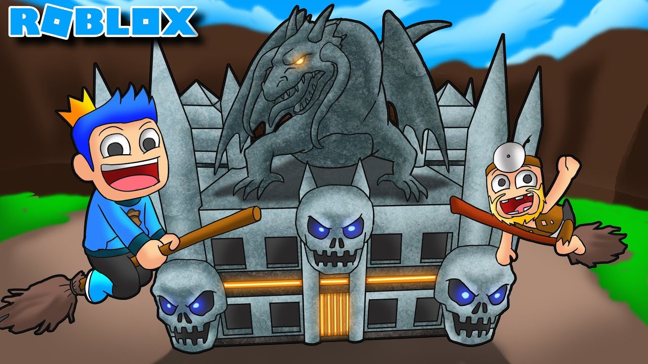 PAK UNAT JADI PENYIHIR JAHAT!! AKU MEMBUAT KASTIL PENYIHIR API NAGA DI ROBLOX!!!