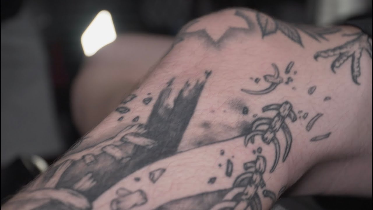 Tattooing my own Sternum! GONE WRONG! IN THE HOOD! NOT CLICKBAIT!