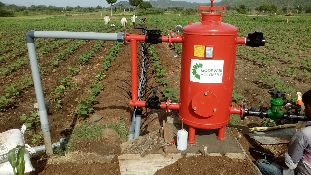 Fertilize through drip irrigation with ventury system