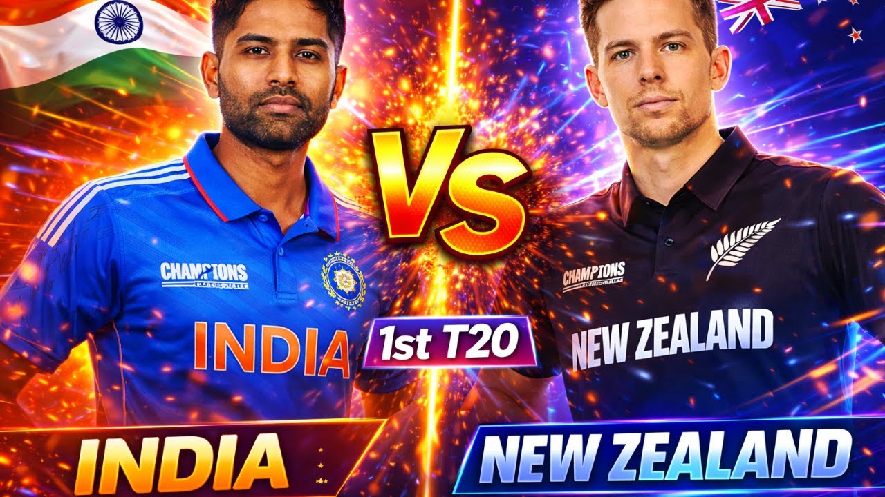 IND 🇮🇳 vs NZ 🇳🇿 1st T20 LIVE 🔥 | Surya vs Santner | Match Simulation