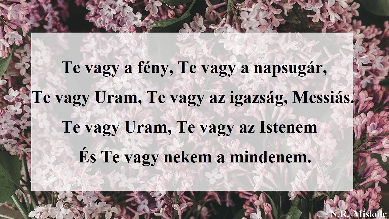 Te vagy a fény, Te vagy a napsugár