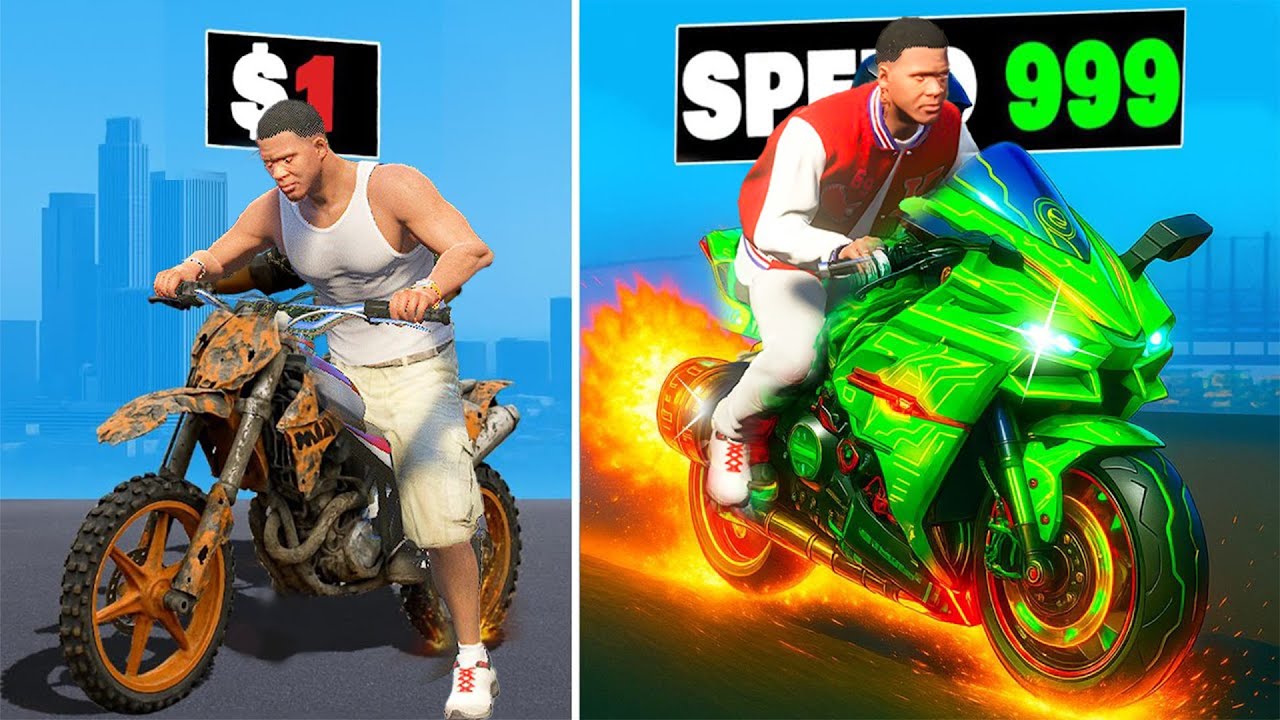 জিরো থেকে Speed ৯৯৯ বাইক আপগ্রেড | Shinchan Chop Gta V Game