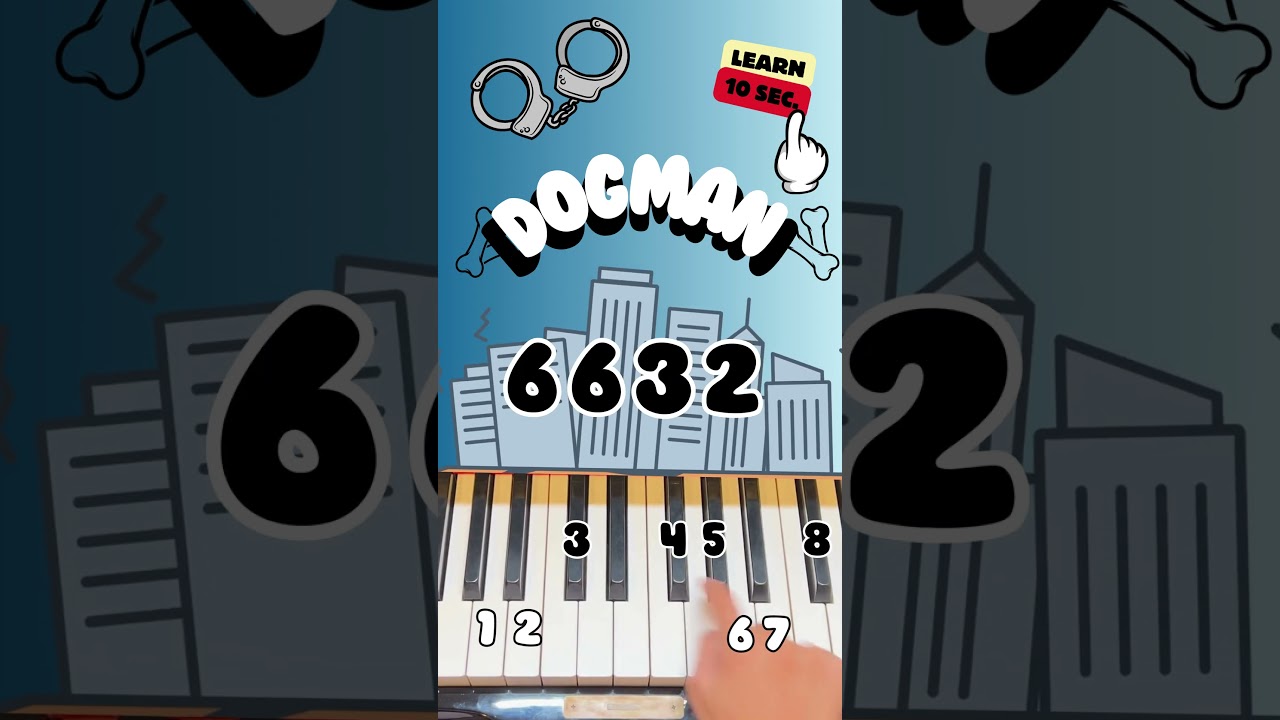 Dog Man Stronger Kanye West Song 🎵 Easy Piano in Seconds #dogman #pianotutorial #withkloklo