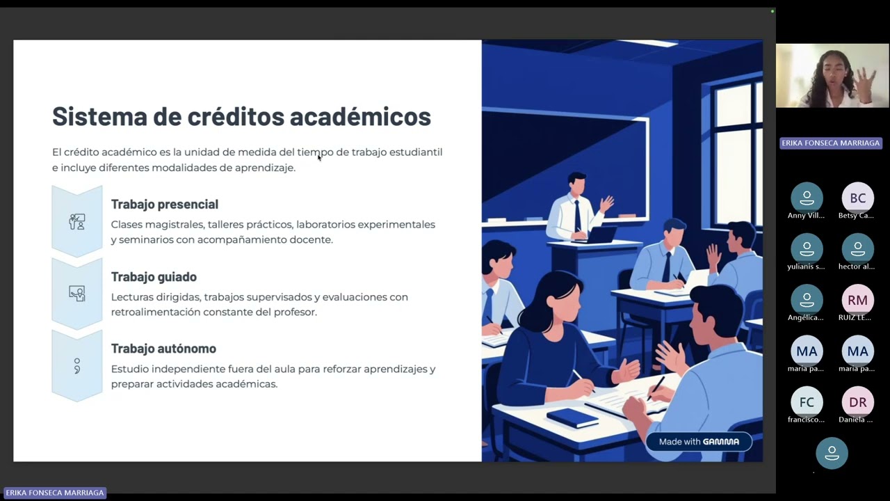 Taller de apoyo académico Mi Reglamento Estudiantil