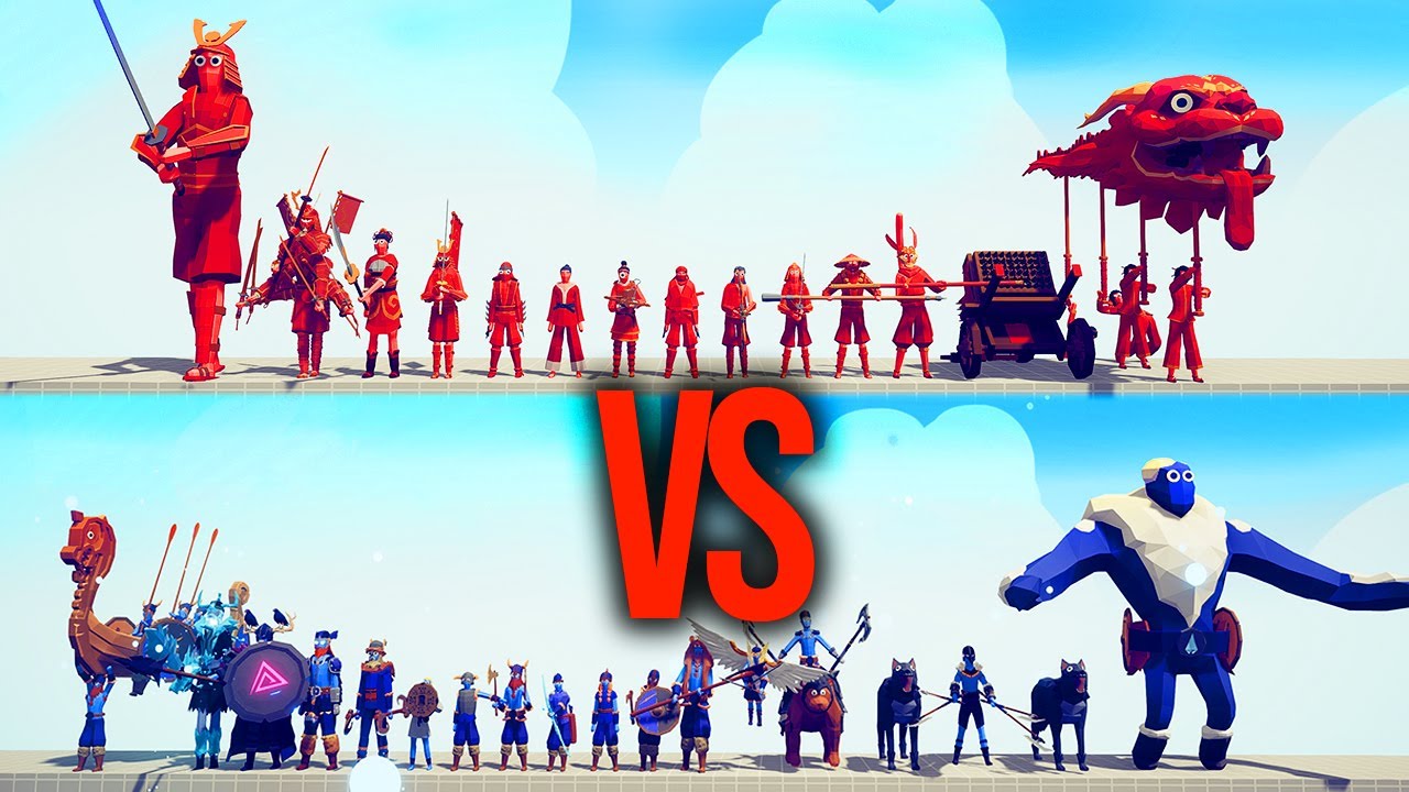 DYNASTY TEAM vs VIKING TEAM Part 2 #91 All Units | TABS - Totally Accurate Battle Simulator