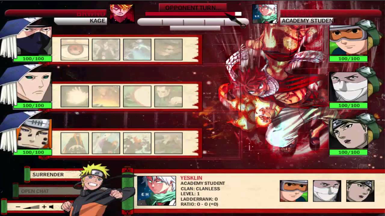 Naruto Arena - Brwno vs Yesklin and One Piece